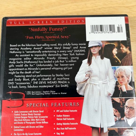 The Devil Wears Prada Full Screen Edition DVD Fox 2000 Pictures 2006 - Picture 4 of 8
